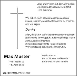 Bestattungen Pfaffinger Mendig Andernach Kell Dank DK2