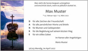 Bestattungen Pfaffinger Mendig Andernach Kell Dank DLW3