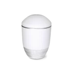 Bestattungen Pfaffinger Mendig Andernach Kell Urne AQUA WAVE Urne weiss silber
